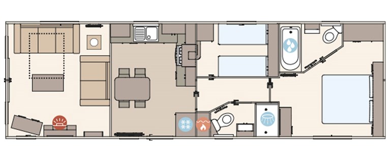 2023 ABI Saffron 39ft x 12ft Static  Caravan Holiday Home