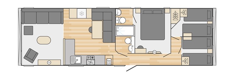 2023 Swift Moselle 40x12/3 COUNTRY floorplan