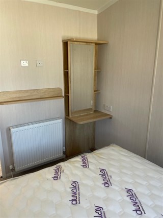 2023 Swift Moselle 40ft x12ft 3 bedroom Static Caravan Holiday Home main bedroom vanity table